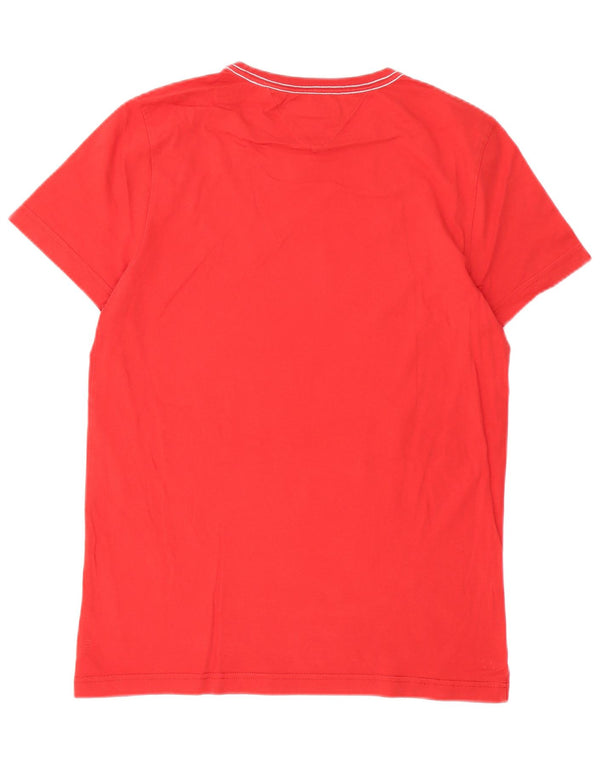 T-shirt grafica da uomo Tommy Hilfiger Top in cotone rosso medio