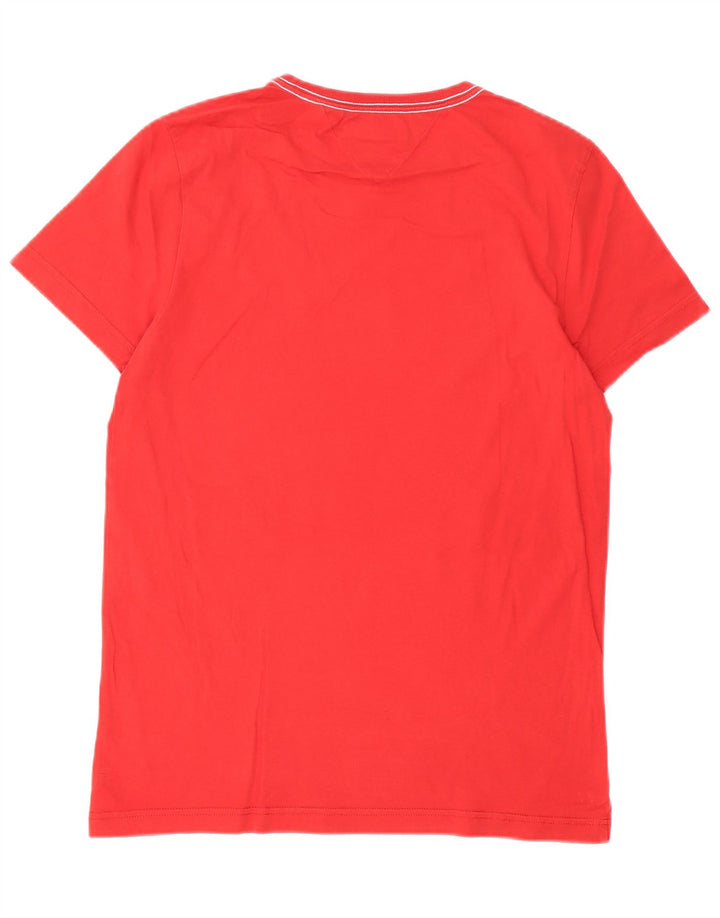 T-shirt grafica da uomo Tommy Hilfiger Top in cotone rosso medio