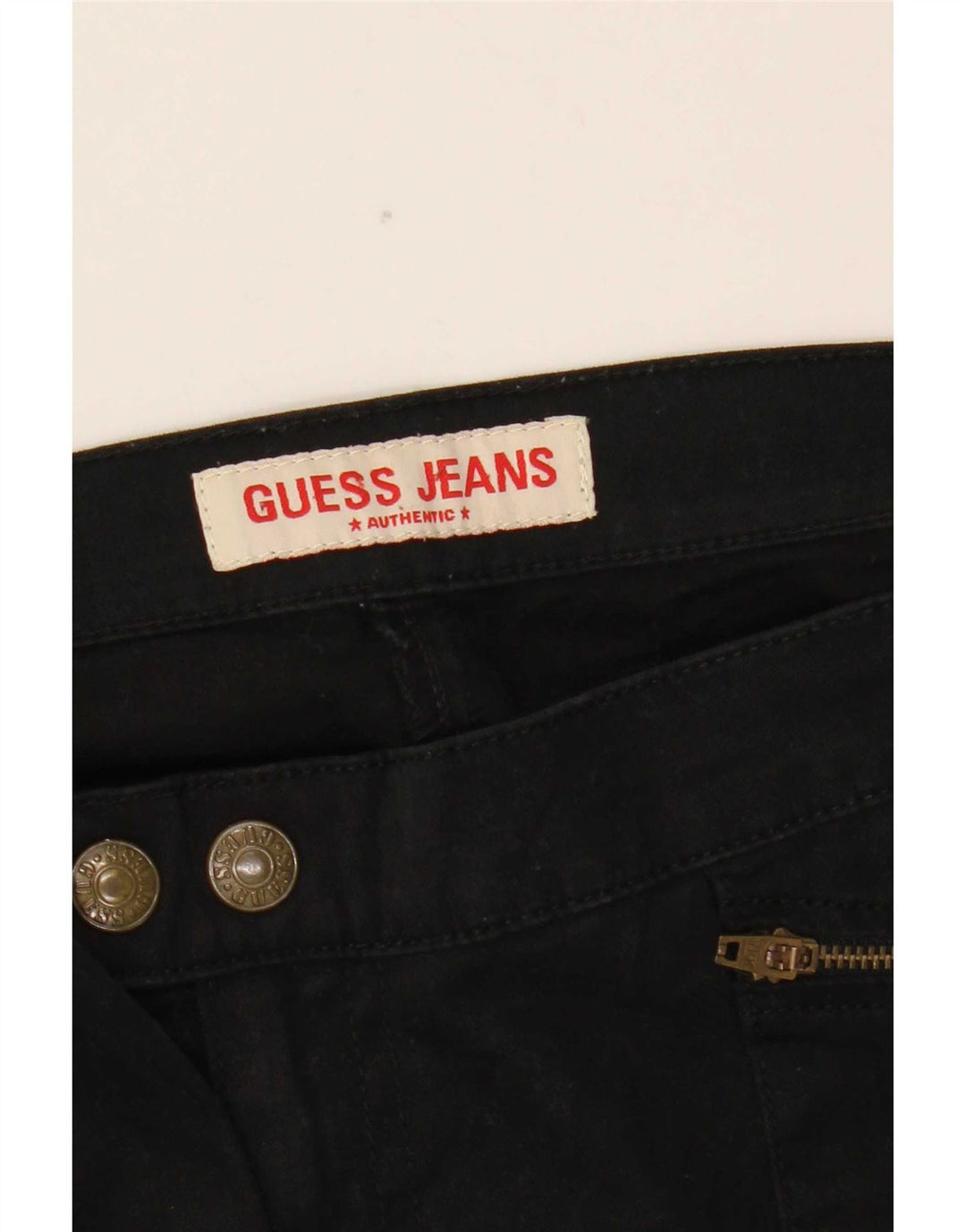 Pantaloni cargo bootcut da donna Guess W31 L32 cotone nero