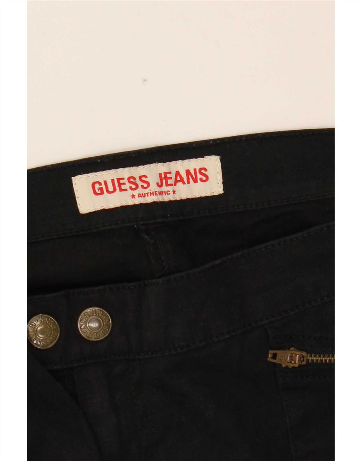 Pantaloni cargo bootcut da donna Guess W31 L32 cotone nero