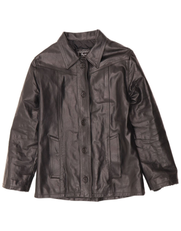 Giacca in pelle da donna Bayside UK 10 piccola nera
