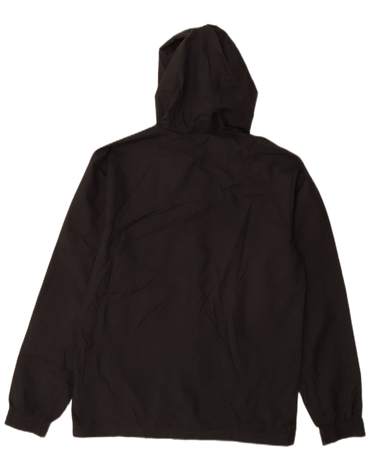 Giacca antipioggia da uomo Adidas con cappuccio UK 36 Small Nero Poliestere