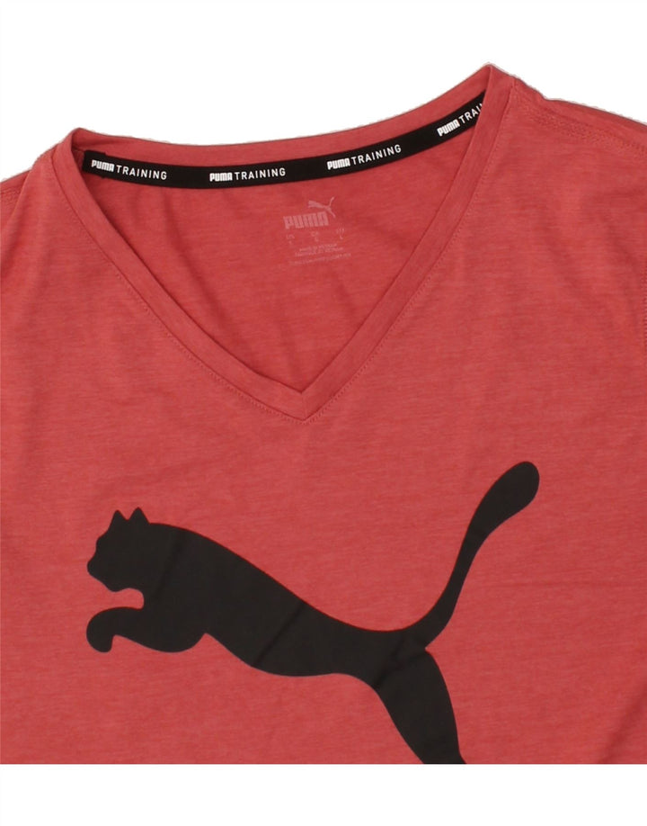 PUMA Womens Graphic T-Shirt Top UK 16 Large Red Vintage Puma and Second-Hand Puma from Messina Hembry 