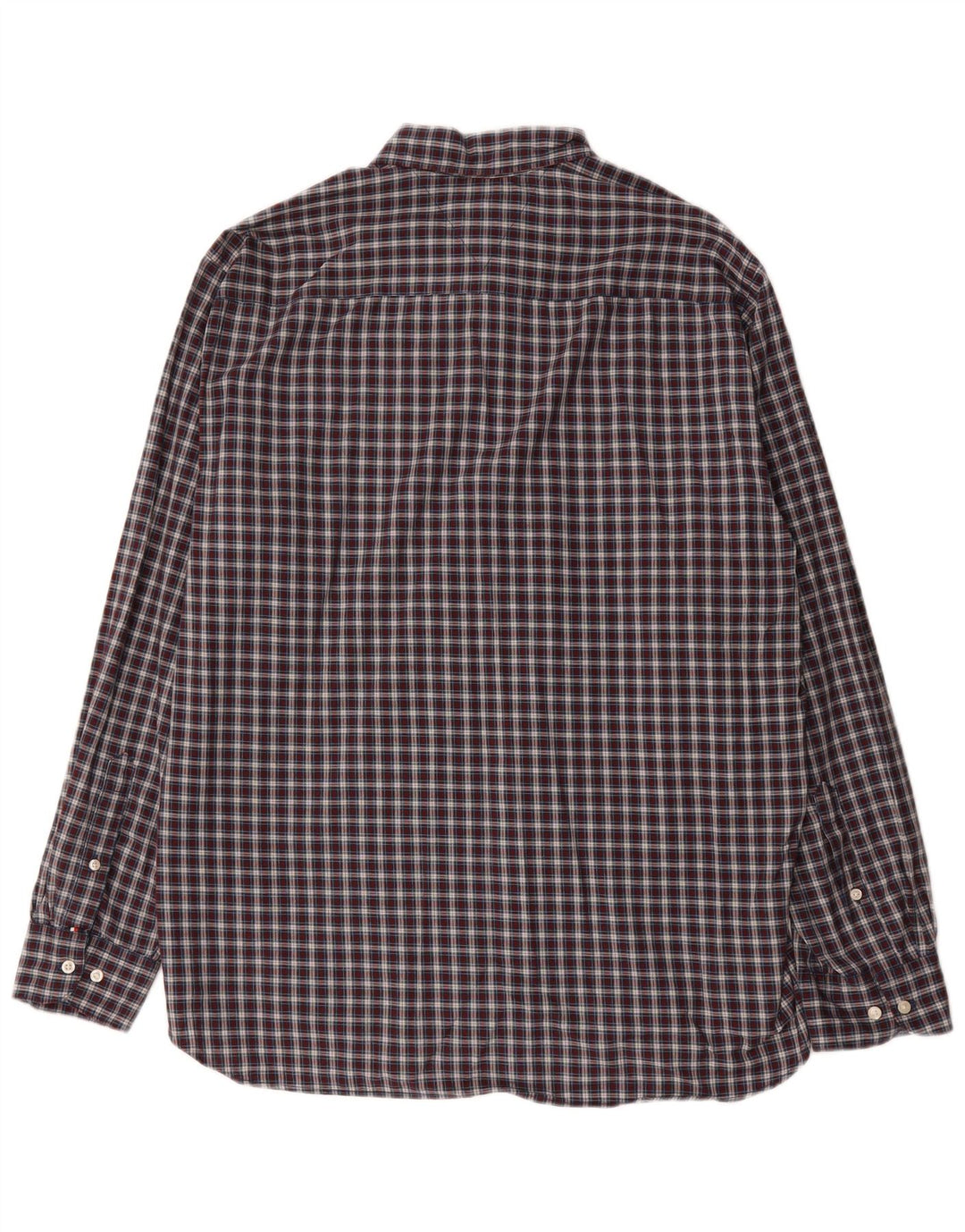 Camicia da uomo Regular Fit Tommy Hilfiger XL blu navy a quadri in cotone