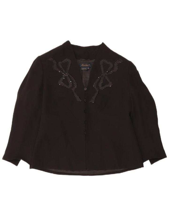 Top Cardigan Donna Luisa Spagnoli IT 48 XL Seta Nera