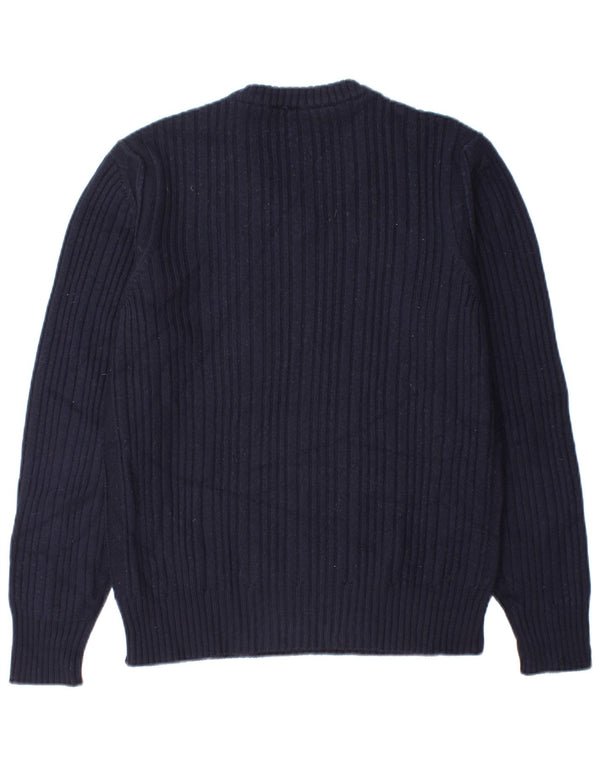 Maglione Gas Boys con scollo a V 15-16 anni XL Lana blu navy