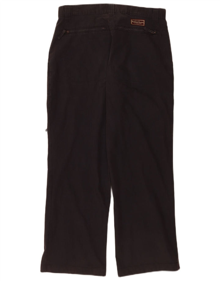 Pantaloni cargo dritti da uomo Marlboro Classics W32 L28 cotone nero