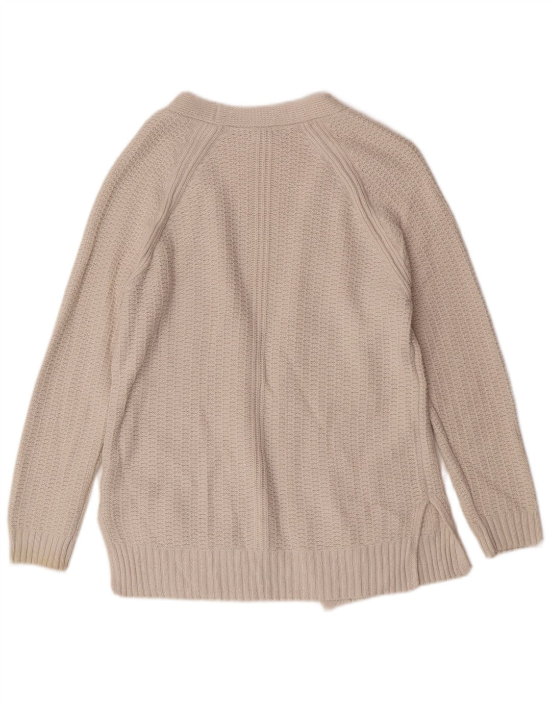 Maglione cardigan da donna Fat Face UK 8 piccolo classico in viscosa beige