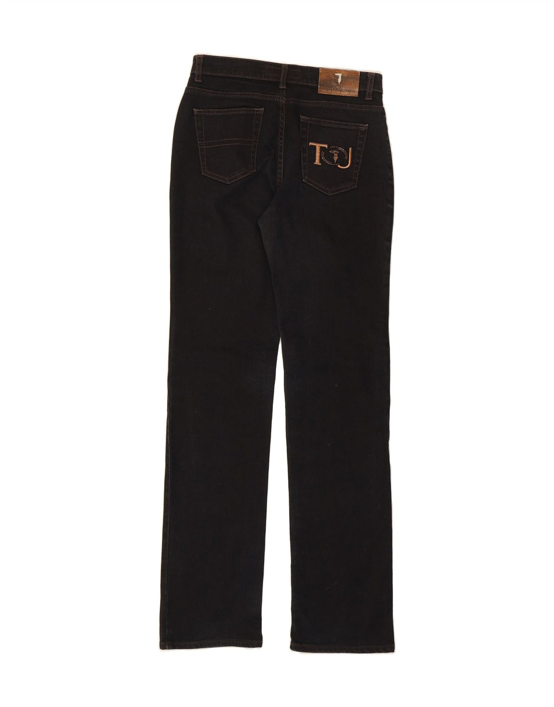 TRUSSARDI Womens Straight Jeans W27 L35 Black Cotton Vintage Trussardi and Second-Hand Trussardi from Messina Hembry 