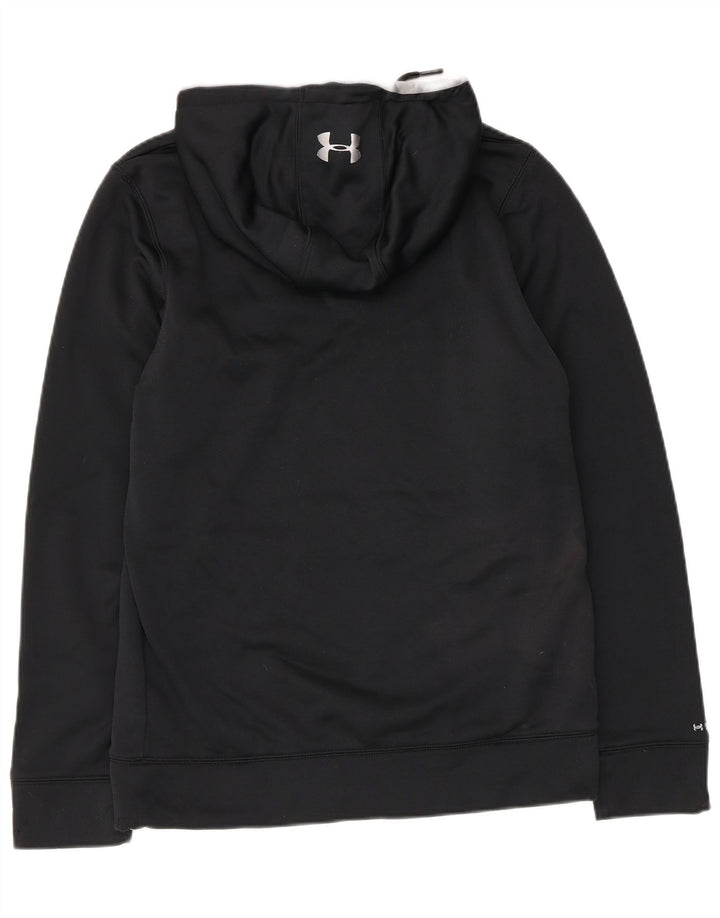 Felpa con cappuccio grafica da uomo UNDER ARMOUR piccola in poliestere nero
