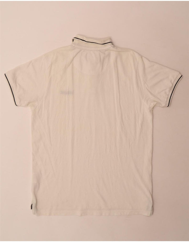 Polo da uomo Woolrich XL in cotone bianco
