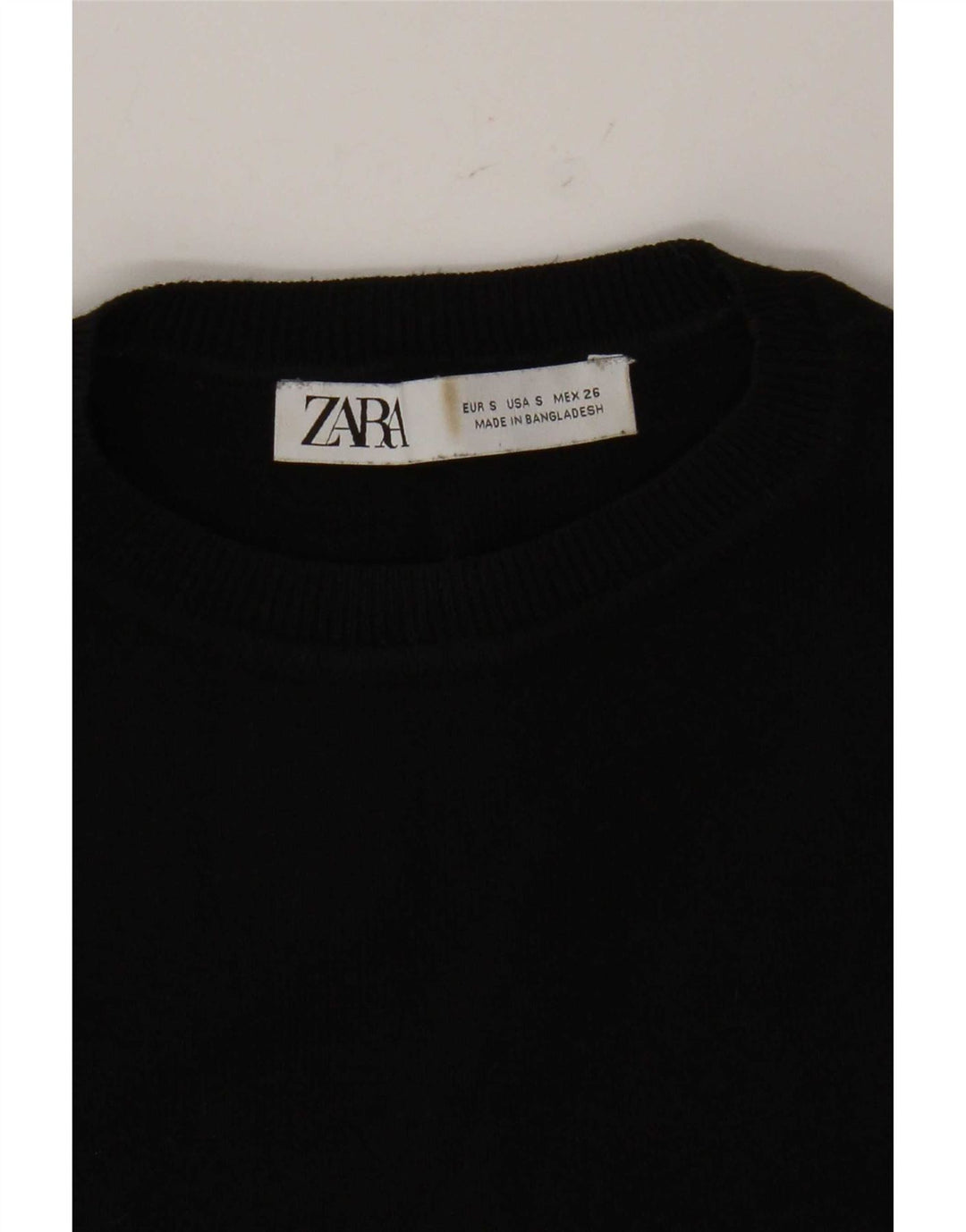 Canotta corta da donna Zara UK 8 piccola nera