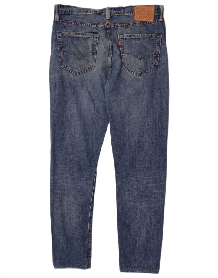 Levi's Uomo 508 Regular Tapered Jeans W30 L28 Blu Cotone