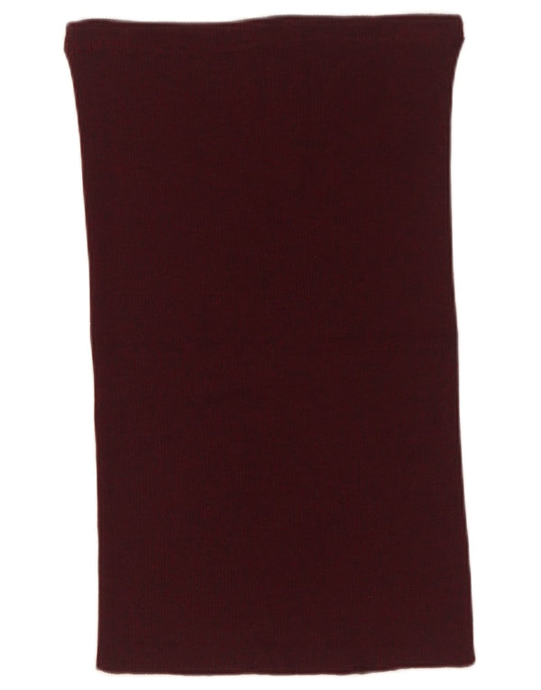 Gonna dritta da donna Sevres IT 44 media W34 lana vergine bordeaux