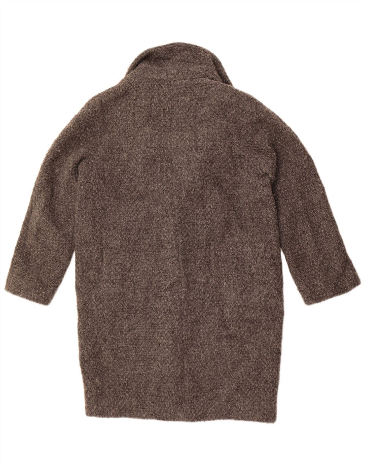 Soprabito oversize da donna Massimo Dutti UK 10 piccolo in lana grigia