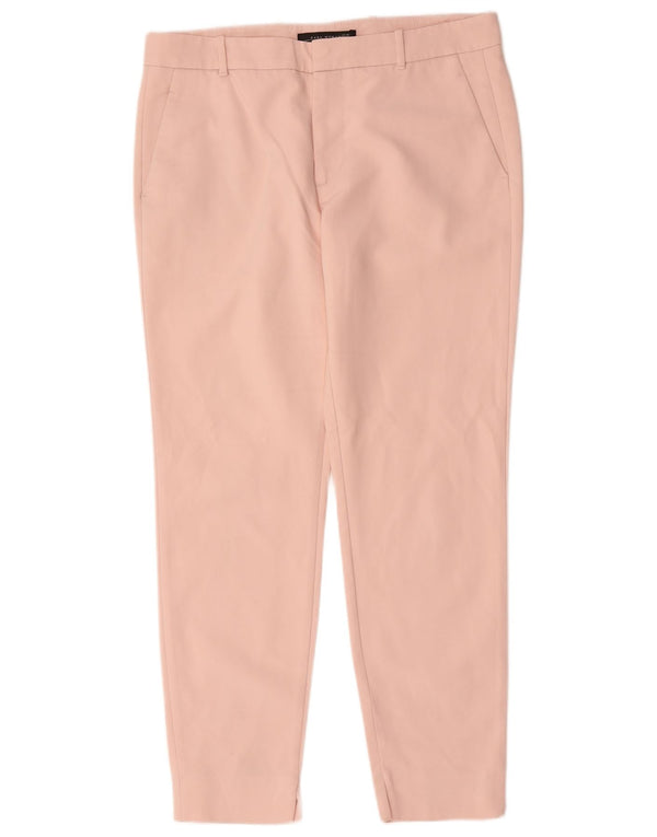 Pantaloni chino slim da donna Zara EU 40 medi W30 L28 cotone rosa