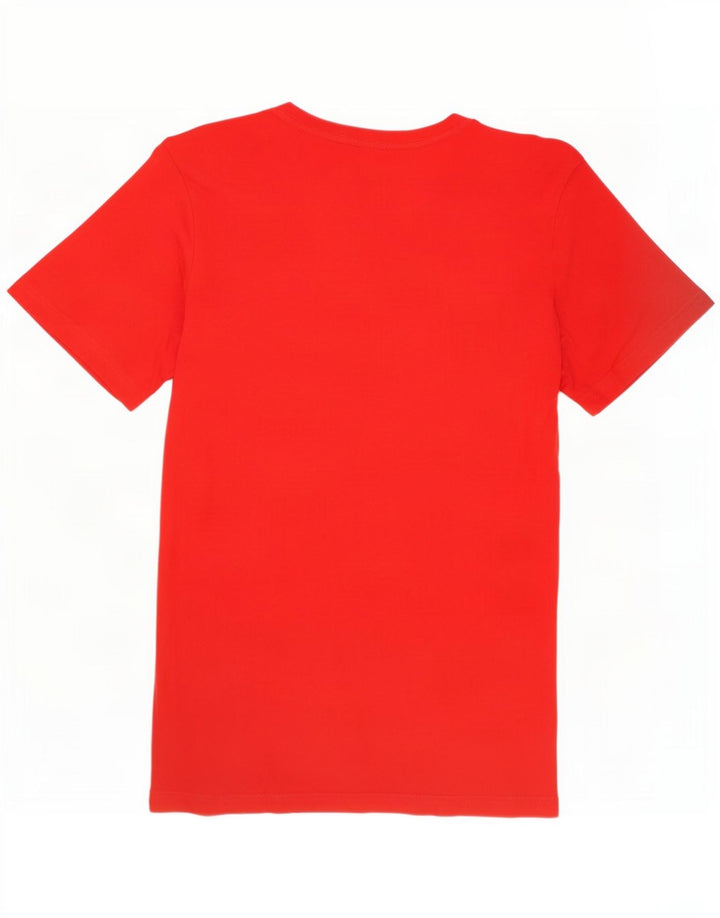 T-shirt grafica da uomo Puma Top grande in cotone rosso