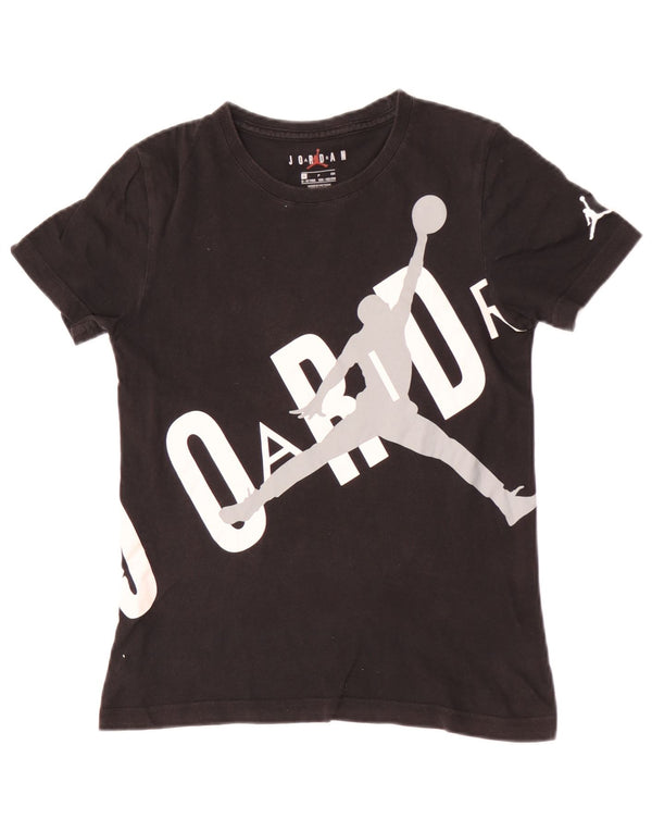 T-shirt grafica Jordan da ragazzo, 8-9 anni, piccola, nera