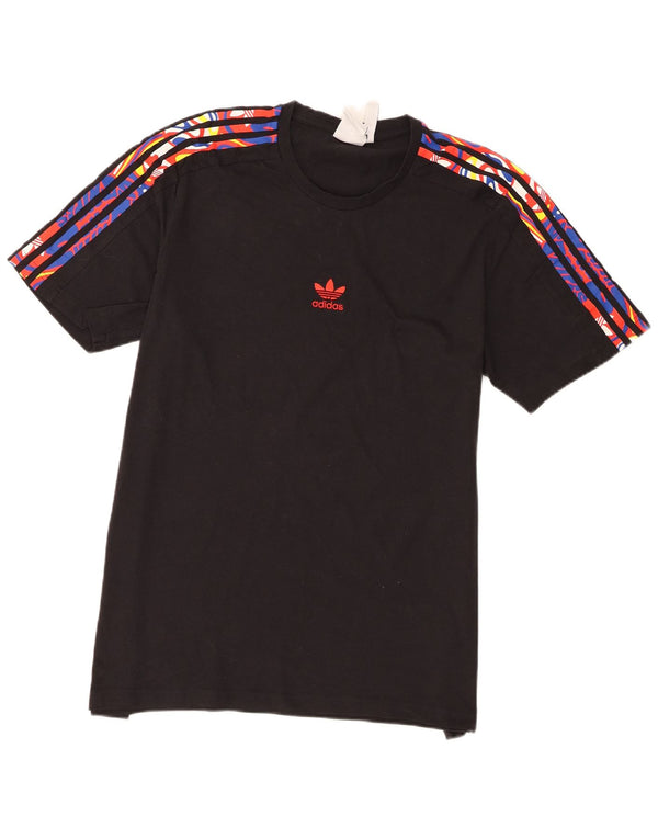T-shirt Adidas da uomo Top Large in cotone nero