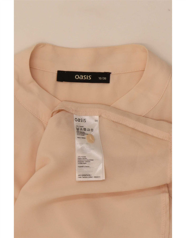Camicetta da donna a maniche corte Oasis UK 10 piccola poliestere rosa