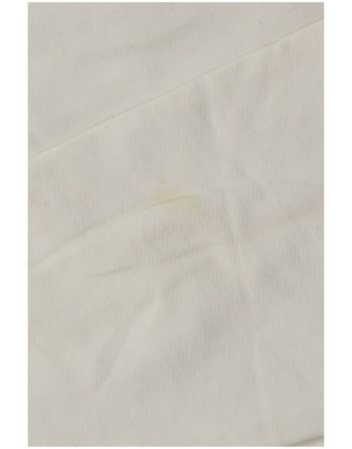 Levi's Uomo Felpa Maglione Piccolo Cotone Bianco