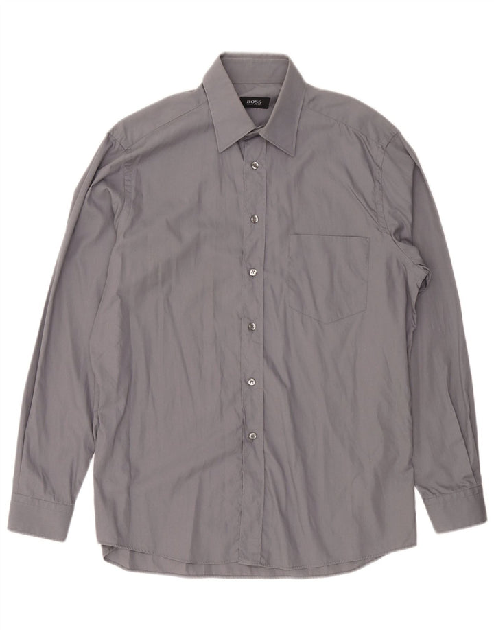 Camicia da uomo Hugo Boss taglia 40 15 1/2 grigio medio
