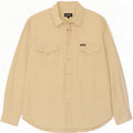 Carrera Camicia da uomo grande in cotone beige