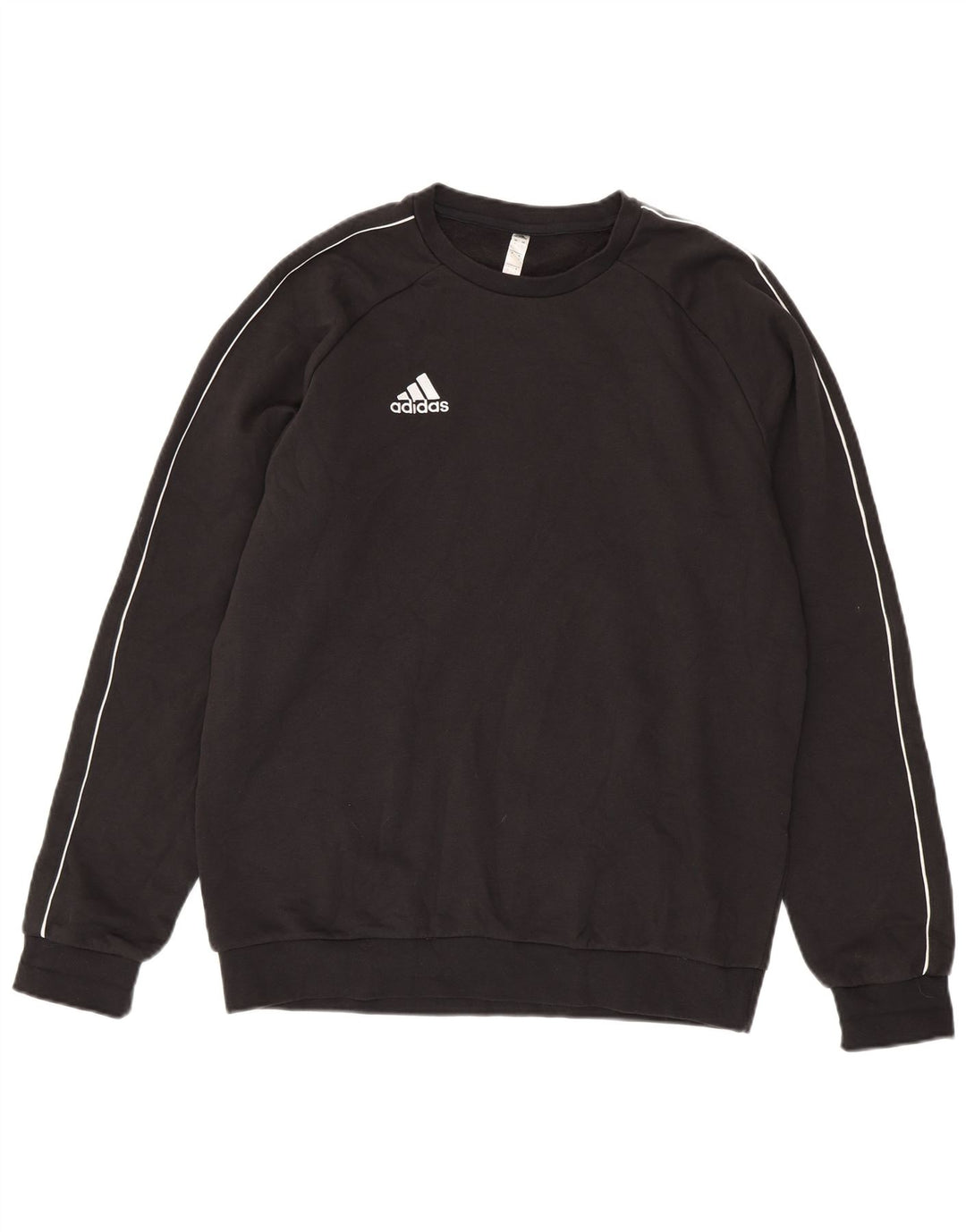 Felpa ADIDAS da uomo maglione grande in cotone nero