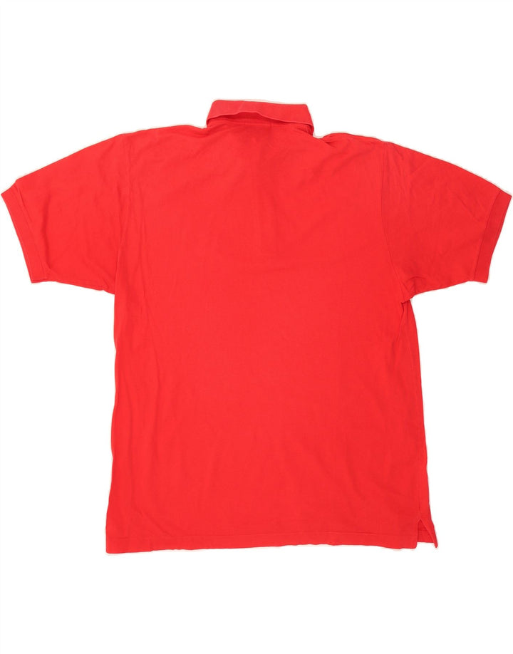 SERGIO TACCHINI Mens Polo Shirt Large Red Vintage Sergio Tacchini and Second-Hand Sergio Tacchini from Messina Hembry 