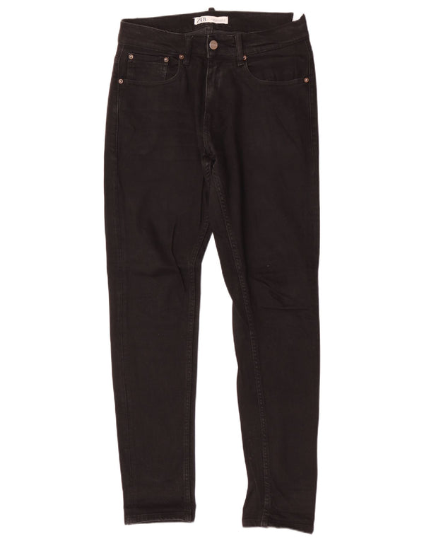 Jeans skinny da uomo Zara EU 38 Small W30 L31 Cotone nero