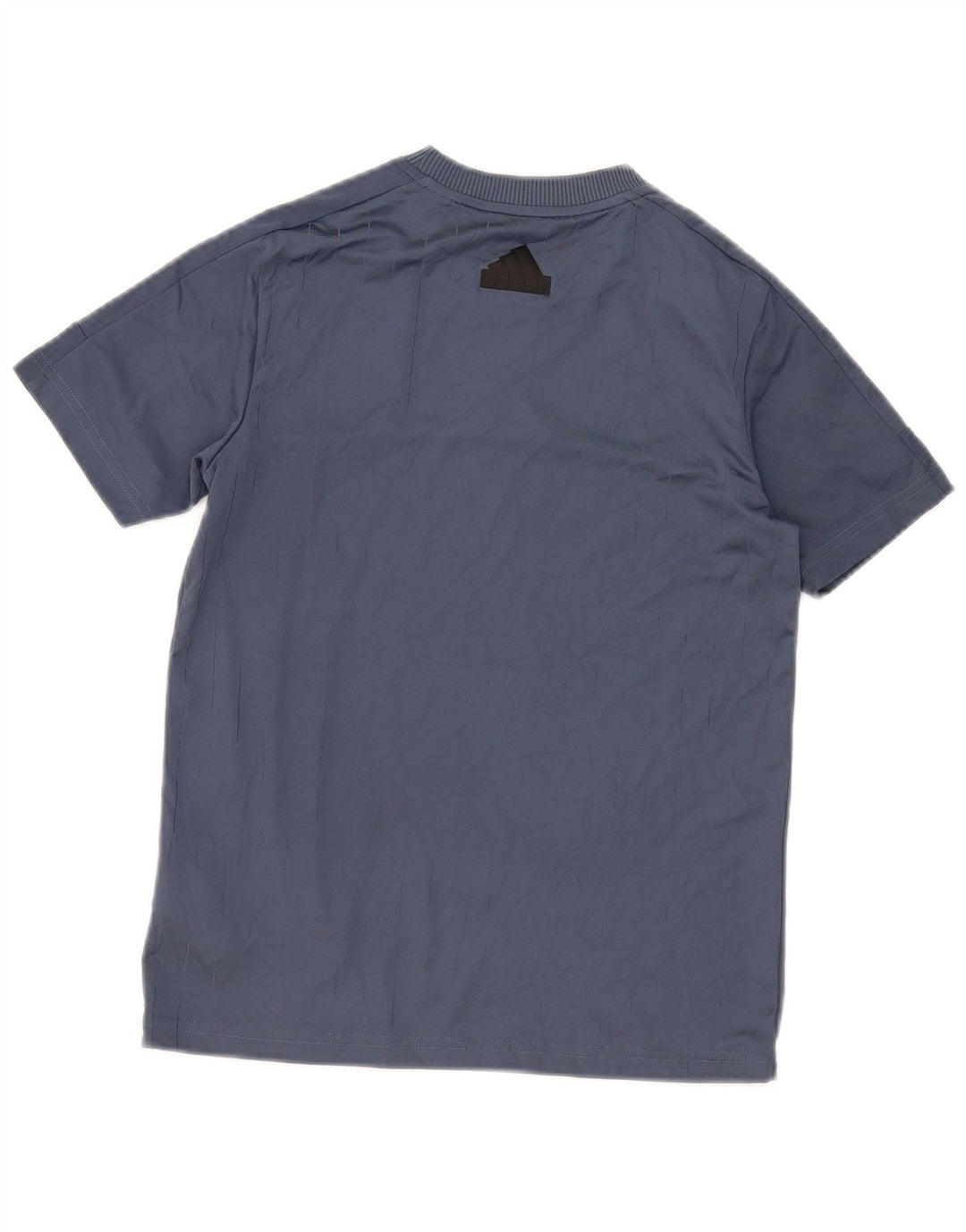 Maglietta grafica da ragazzo Adidas Top 11-12 anni in poliestere blu navy