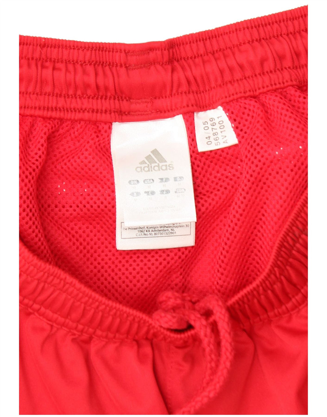 Pantaloncini sportivi Adidas Climacool da uomo in poliestere rosso medio