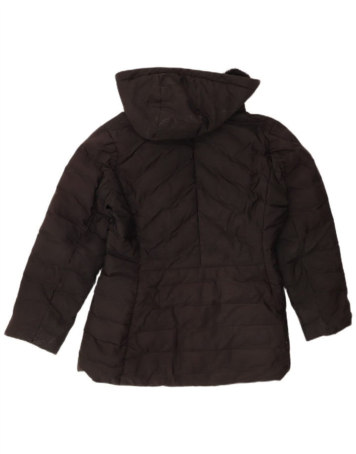 Giacca imbottita con cappuccio da donna Zara UK 20 2XL poliestere nero