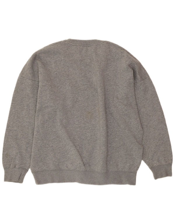 Felpa ADIDAS da uomo maglione XL in cotone grigio
