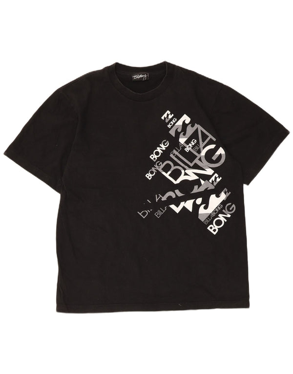 Maglietta grafica da uomo Billabong Top XL in cotone nero