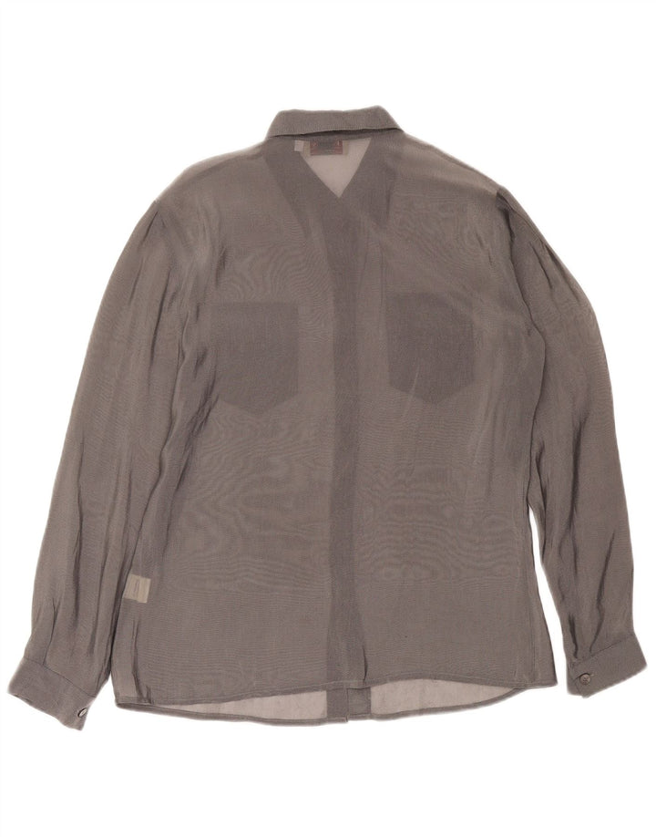 Camicia Preca Donna See Through IT 44 Poliammide Grigio Medio
