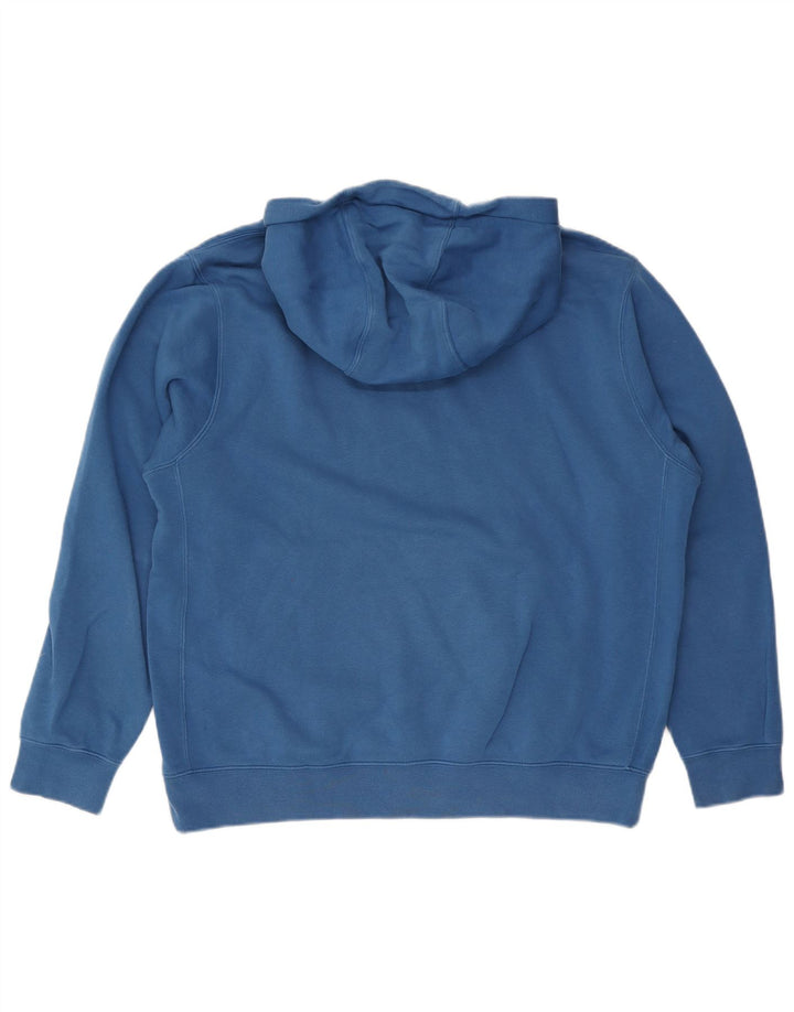 Felpa con cappuccio da uomo Nike Large in cotone blu