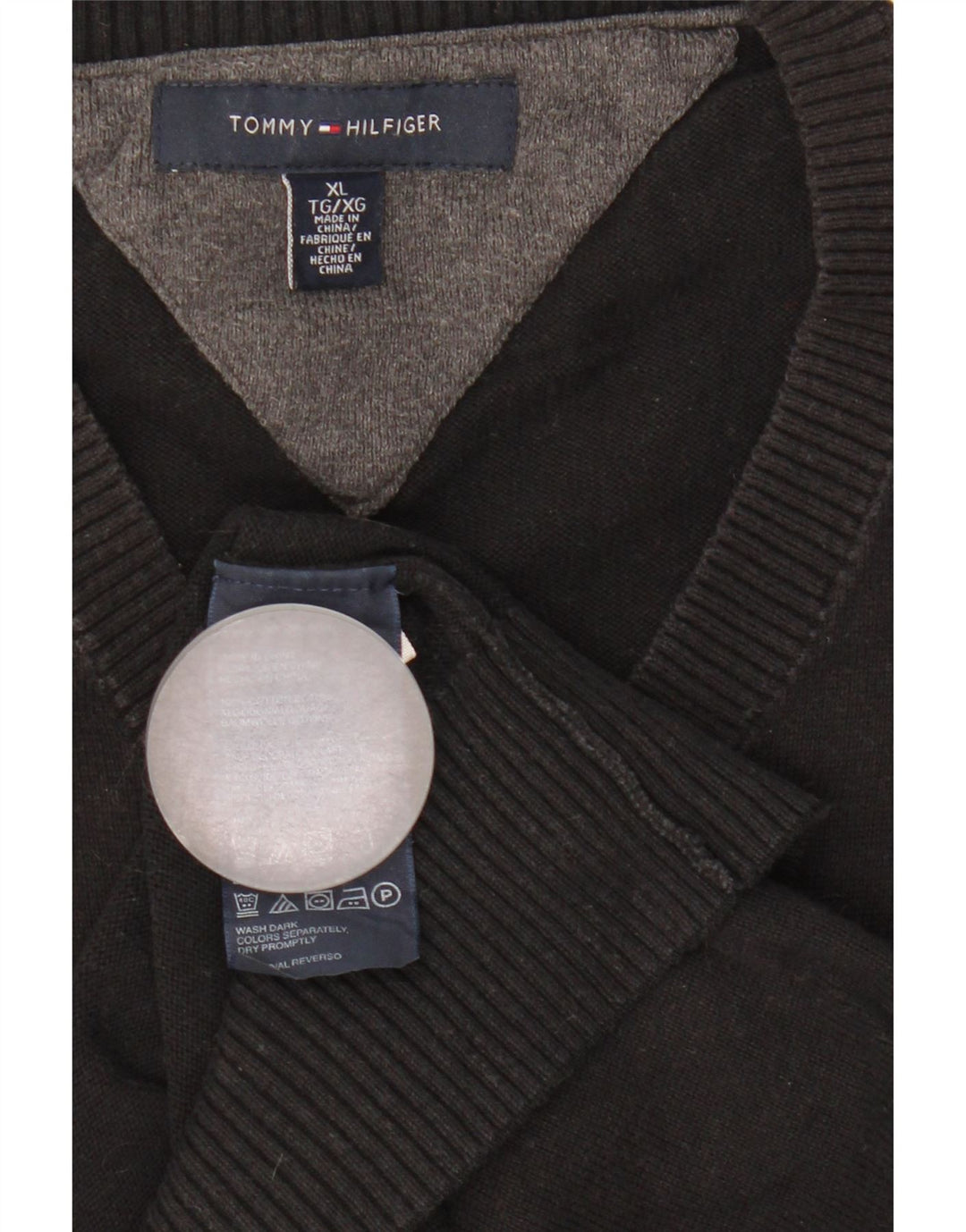 Canottiera da uomo Tommy Hilfiger Canotta XL in cotone nero