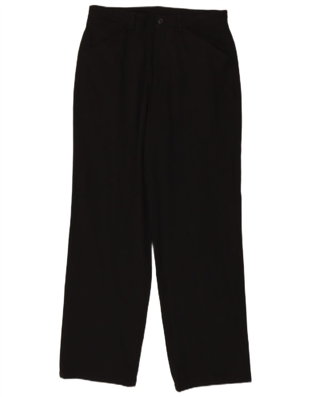 Pantaloni casual dritti da uomo Marks & Spencer W30 L31 poliestere nero