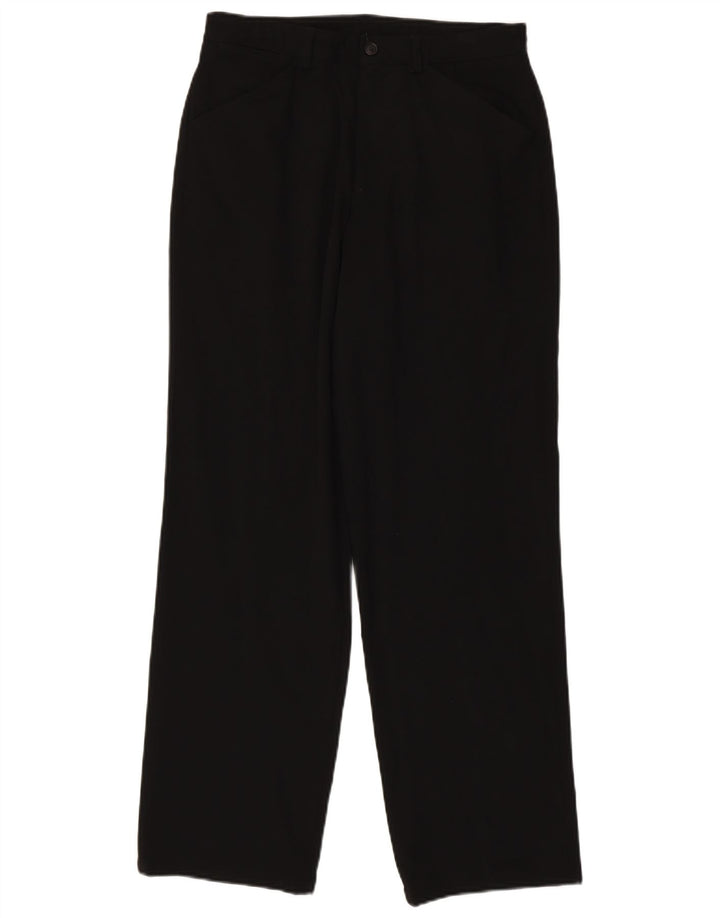 Pantaloni casual dritti da uomo Marks & Spencer W30 L31 poliestere nero