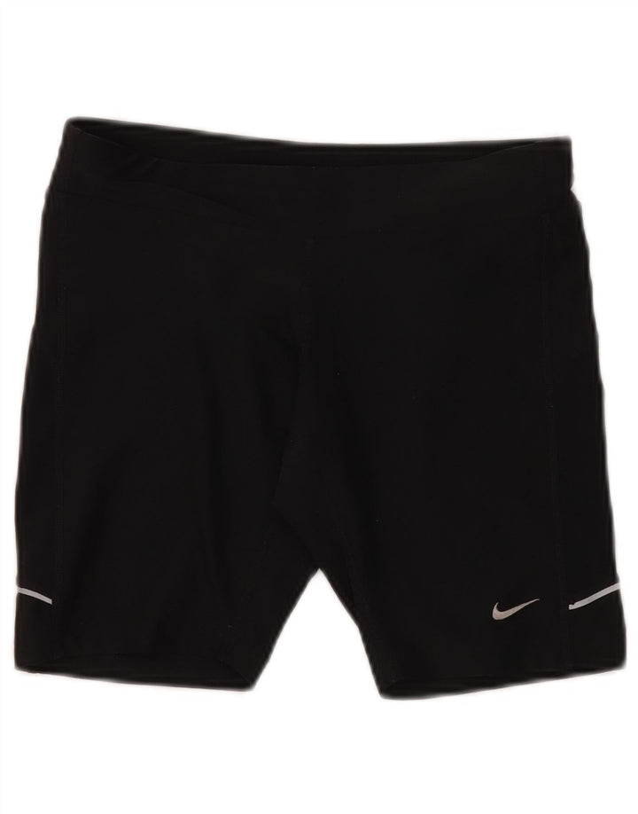Pantaloncini sportivi Nike da donna Dri Fit UK 10 piccoli poliestere nero