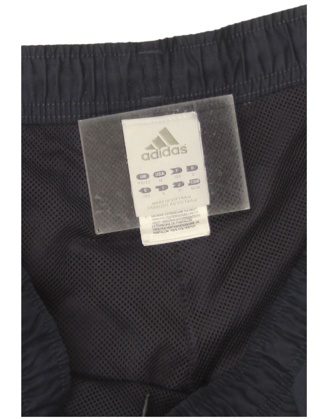 Pantaloni da tuta da uomo Adidas Joggers UK 40/42 Poliestere blu navy medio