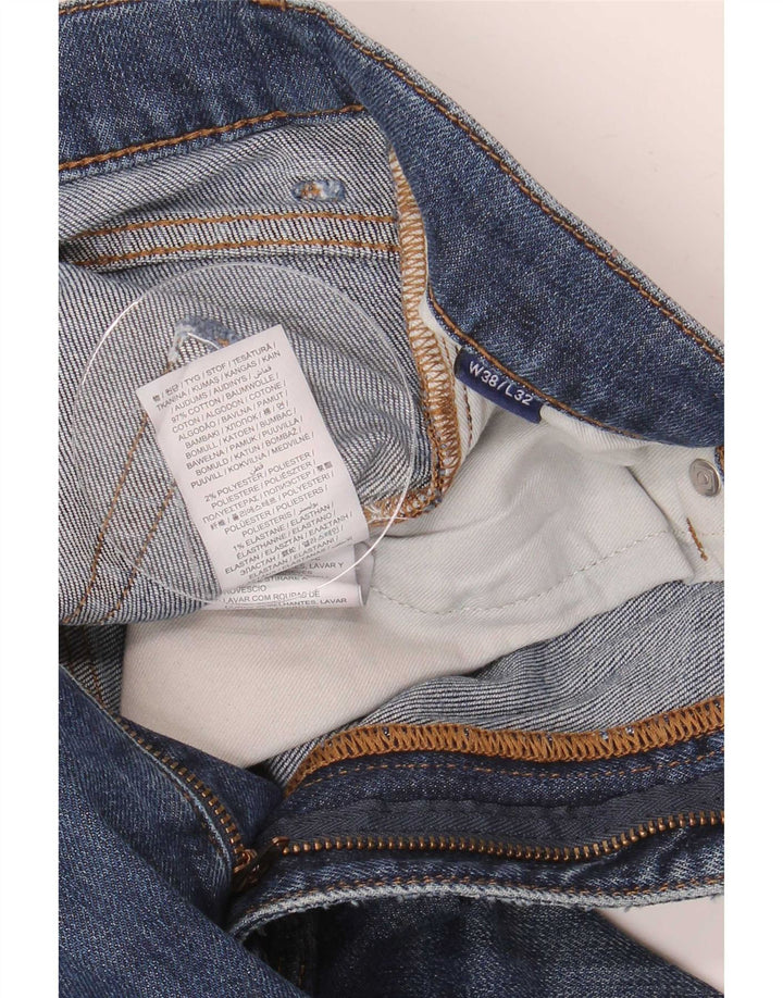 Jeans dritti da uomo Gant W38 L32 in cotone blu