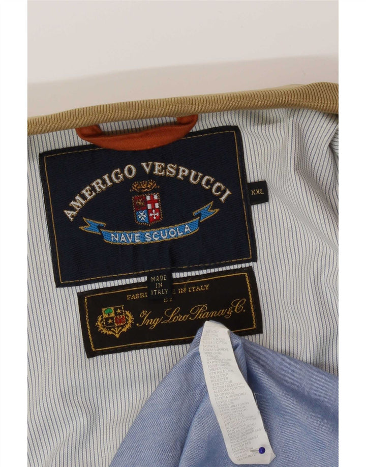 Giubbotto bomber da uomo Amerigo Vespucci UK 44 2XL Poliestere beige