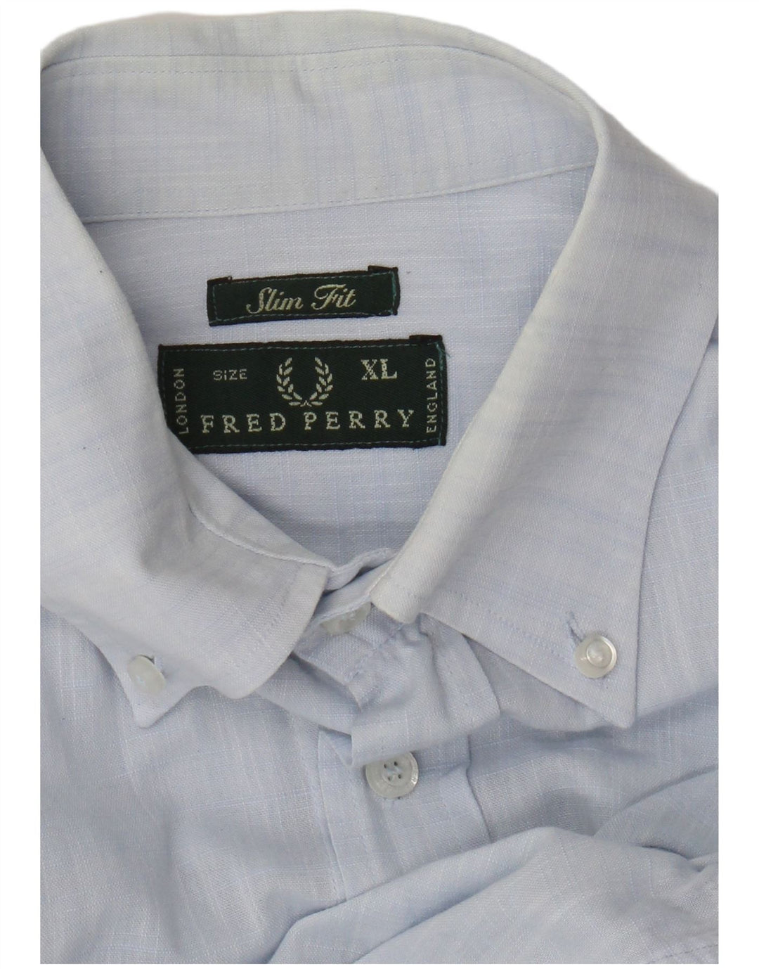 Camicia slim fit da uomo Fred Perry XL blu
