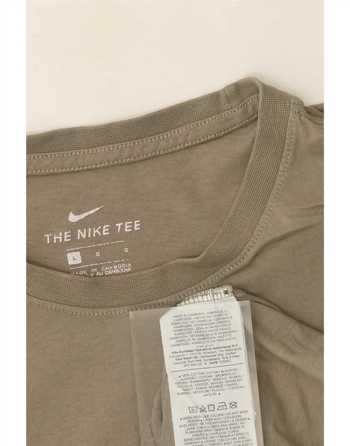 T-shirt da uomo Nike Top Large in cotone kaki