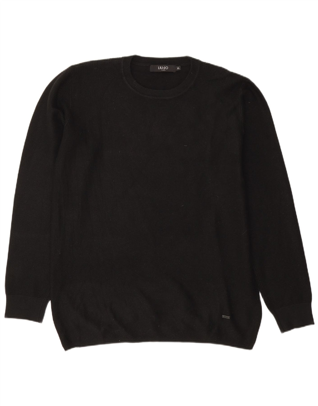 Liu Jo Uomo Maglione Girocollo Maglione XL Nero Viscosa