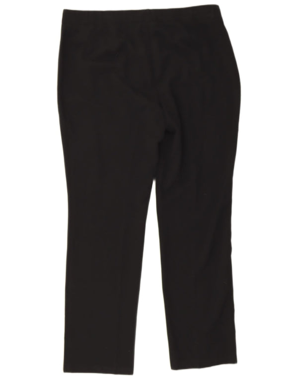 Marks & Spencer Pantaloni casual slim da donna UK 16 Large W36 L30 Nero