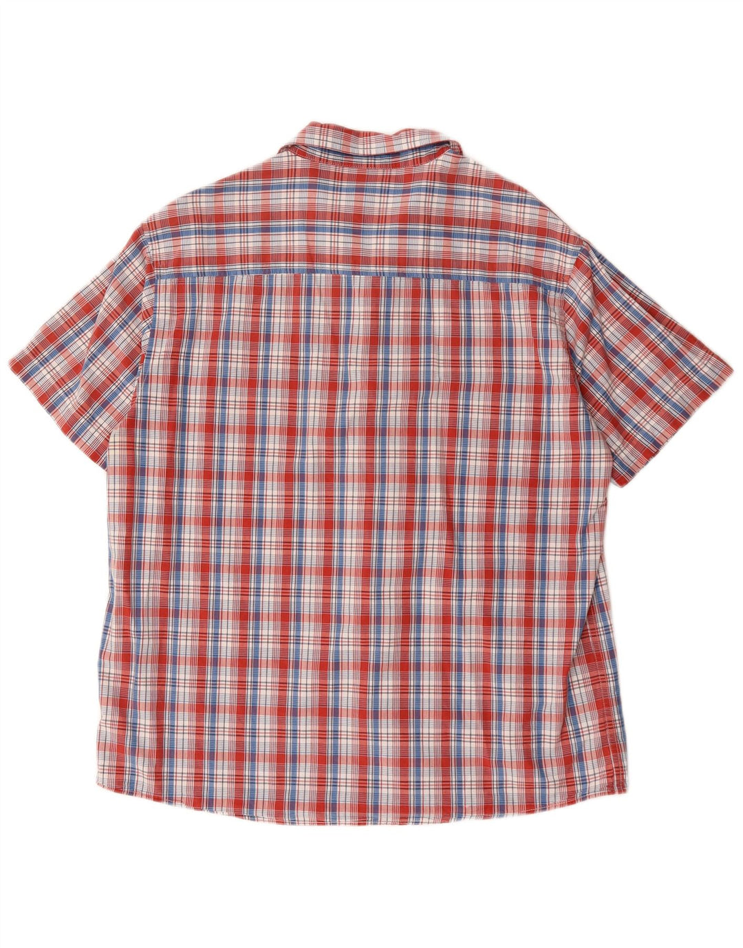 Levi's Camicia a maniche corte da uomo in cotone a quadri rossi grandi