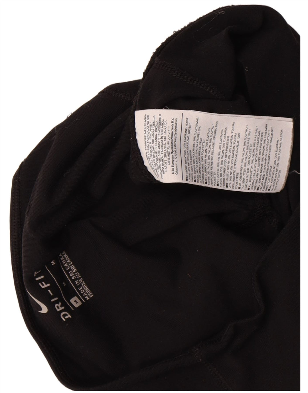 Leggings Nike Dri Fit da donna UK 12 nylon nero medio